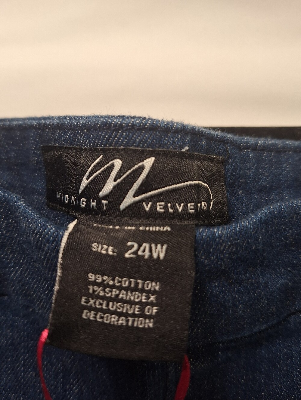 Midnight Velvet Women's Pull-On Side Zip Stretch Denim Pants - Picture 4 of 6